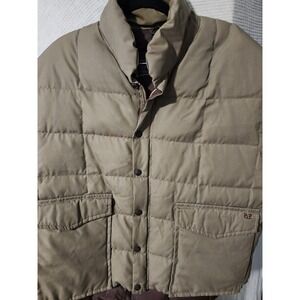 Vintage Ski Daddle Vest Puffer Down Filled Quilted Sleeveless Jacket Mens XL